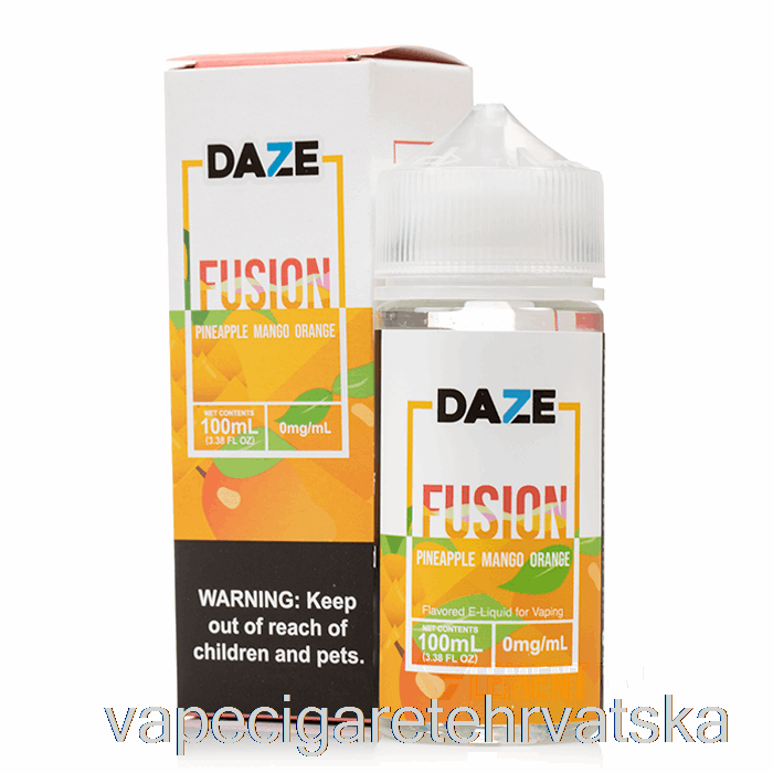 Vape Cigarete Ananas Mango Naranča - 7 Daze Fusion - 100 Ml 3 Mg